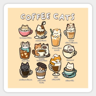 Coffee Cats Sticker